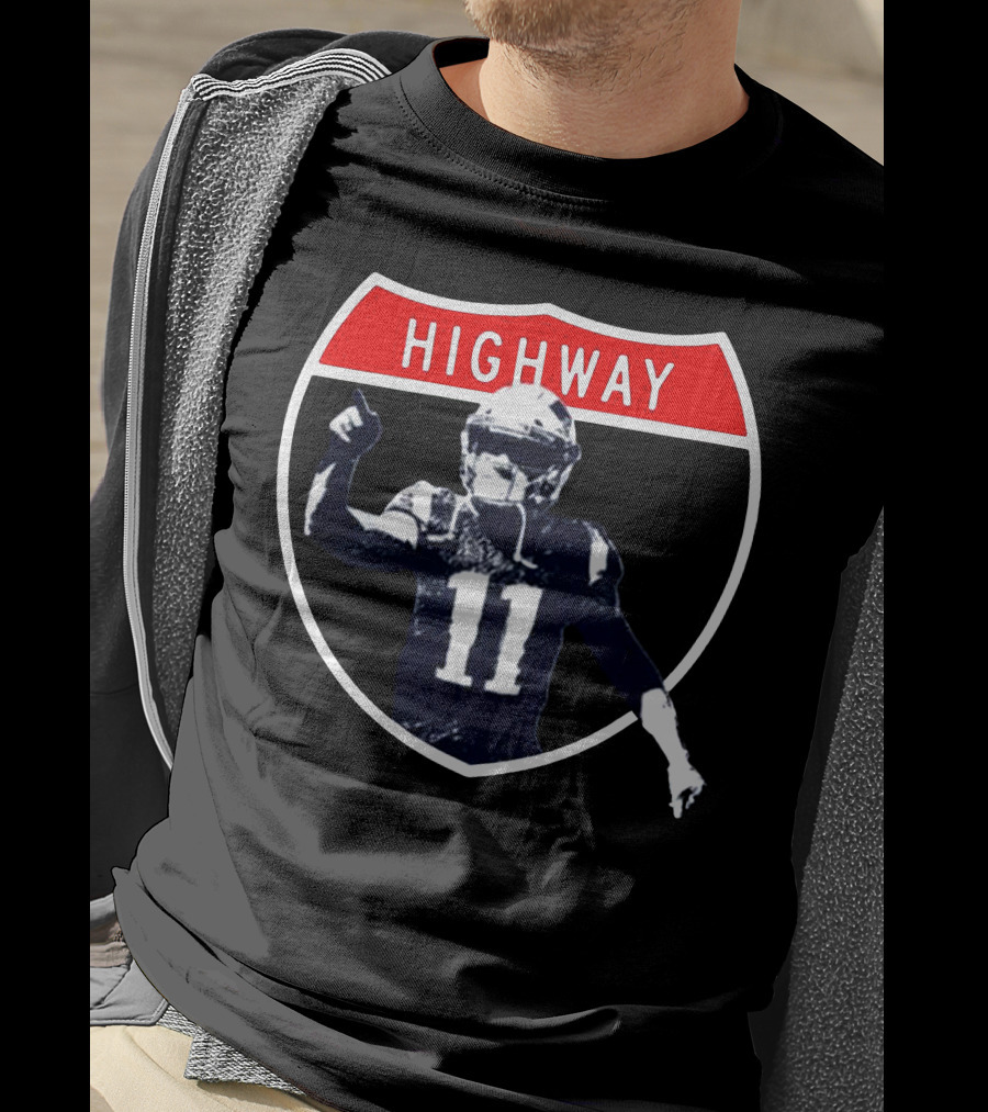Highway Football Number 11 Shield T-Shirt