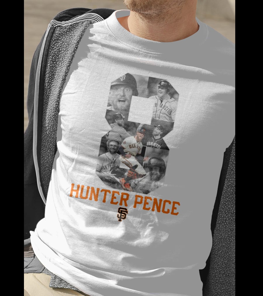 Hunter Pence San Francisco Giants Number 8 Baseball T-Shirt