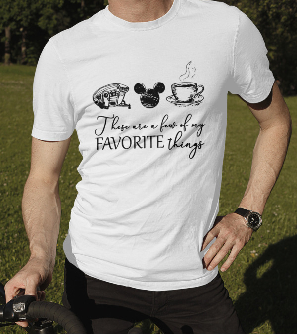 Camping Coffee Mickey Mouse These Are A Few Of My Favorite Things T-Shirt