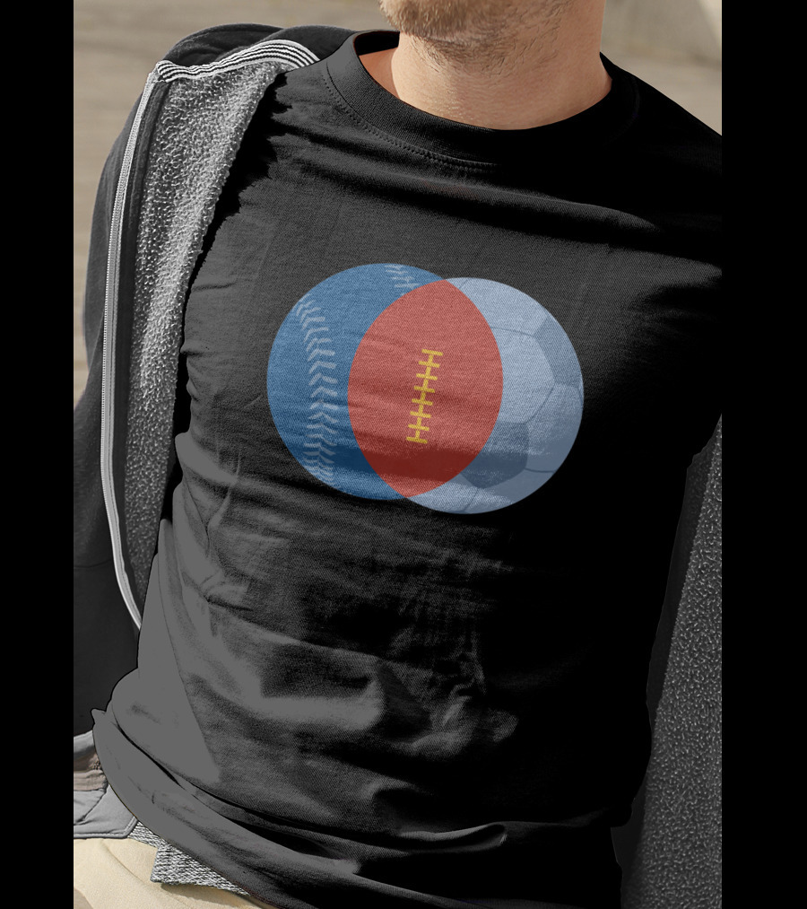 Baseball Soccer Football Venn Diagram All Sport 41978 T-Shirt