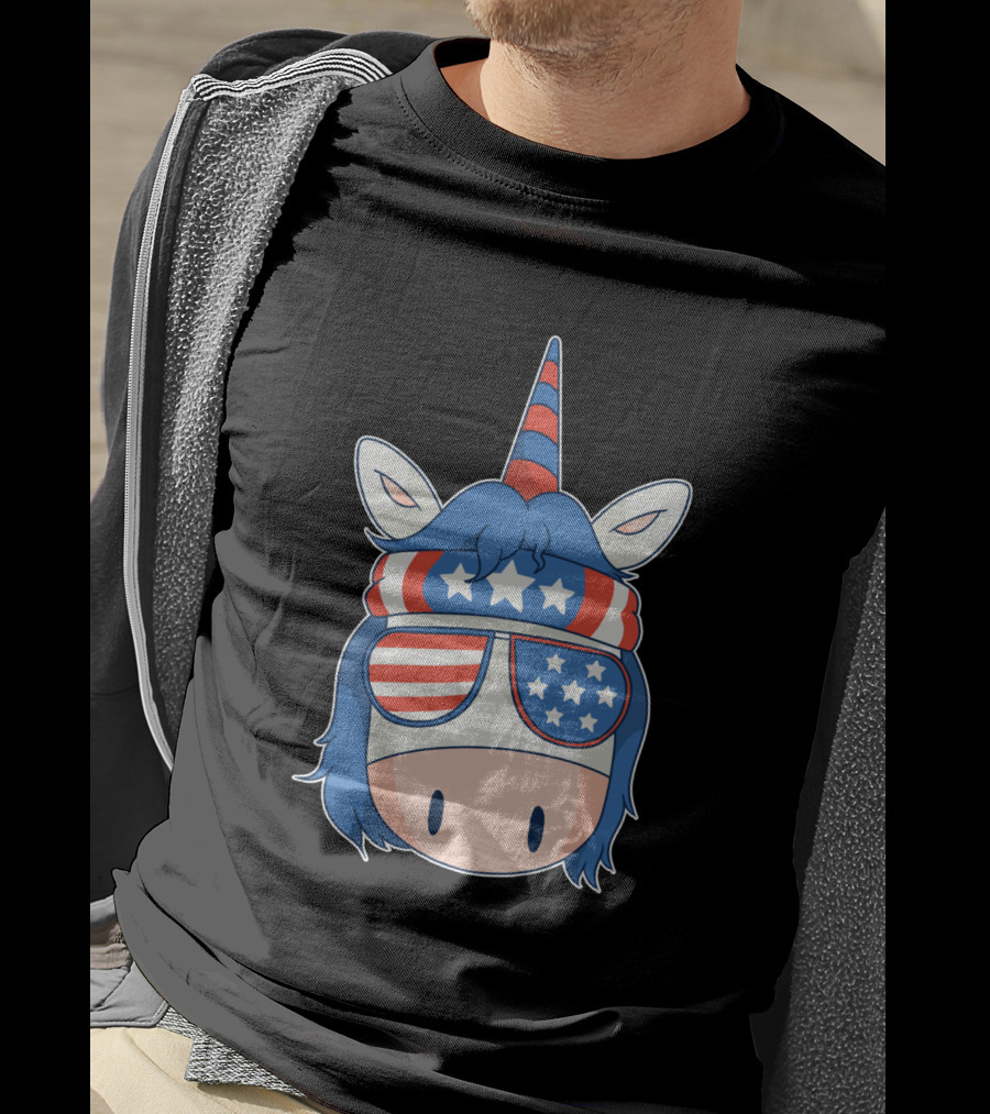 American Unicorn Stars And Stripes 1379084 T-Shirt