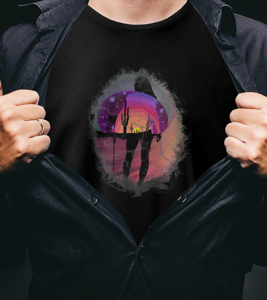 Arizona Surf Rat Cactus Desert Silhouette 984749 T-Shirt