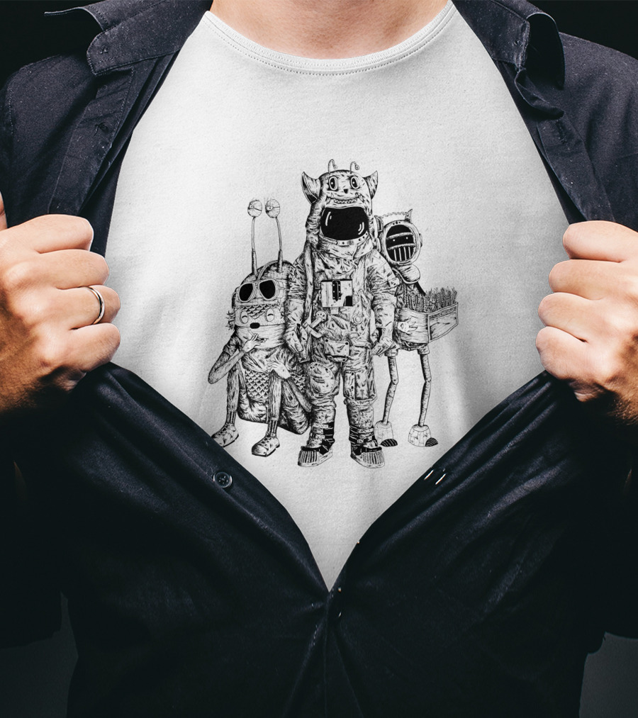 Astro And The Aliens 1100165 Intergalactic Adventure Crew T-Shirt