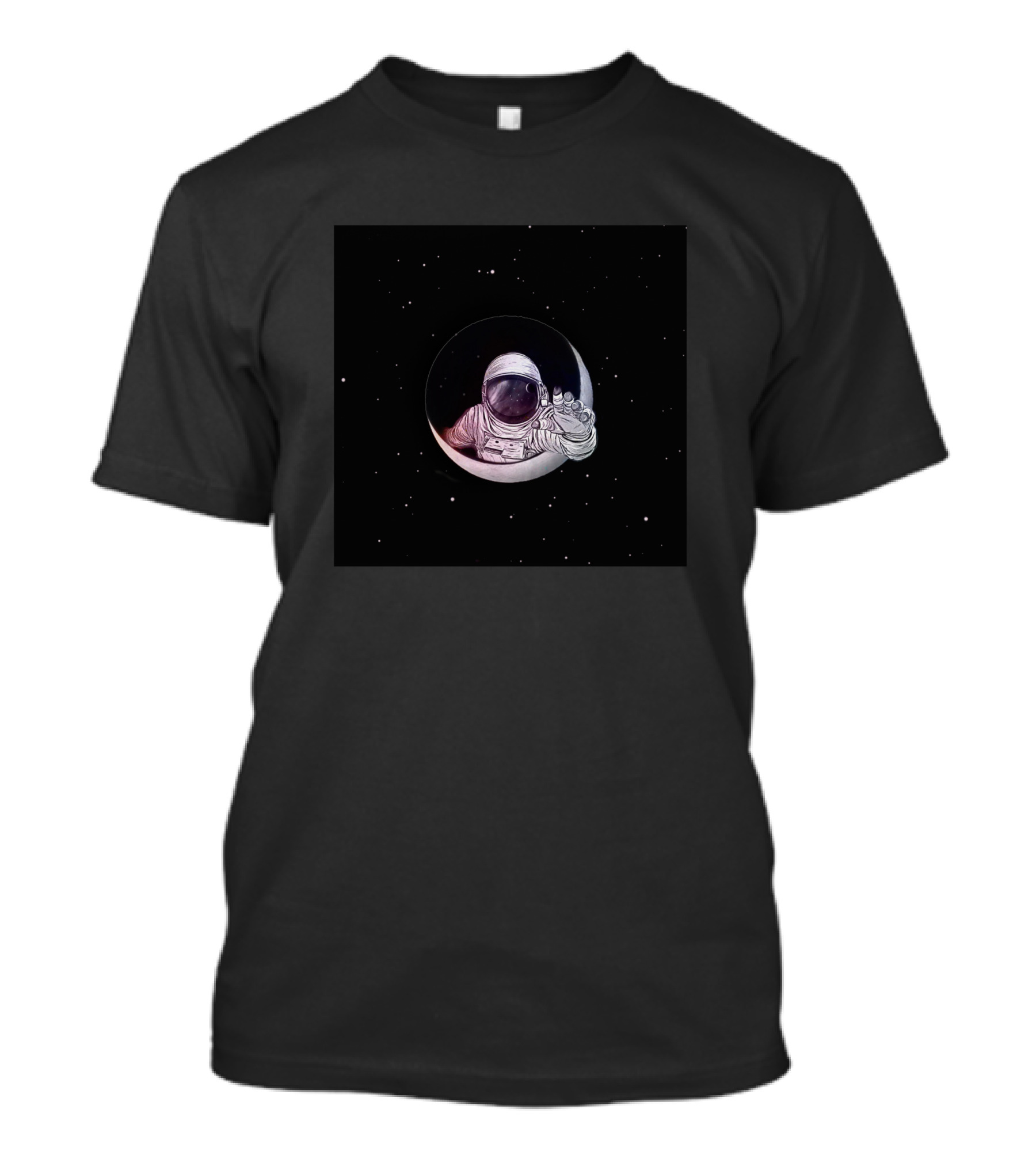Astronaut Moon In Space 435695 T-Shirt