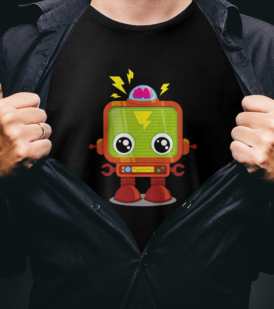 Baby Robot 29128 Lightning Brain Power T-Shirt