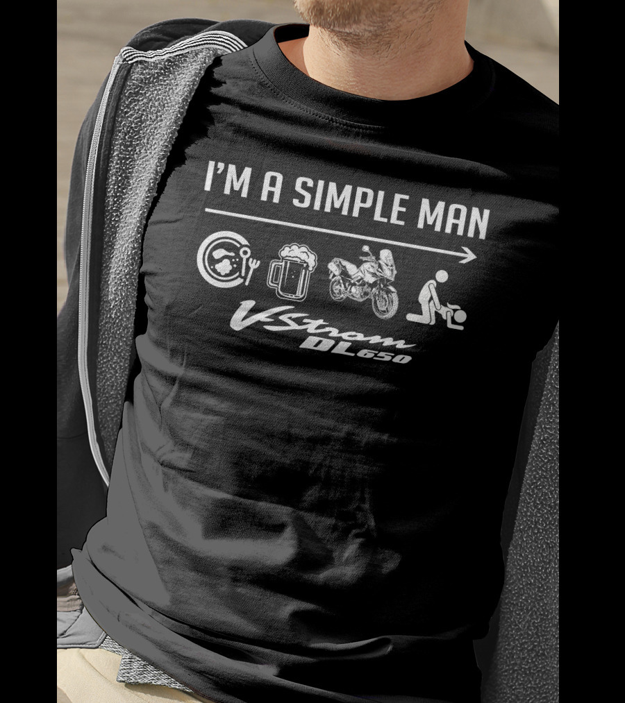I'm A Simple Man V Strom DL650 T-Shirt