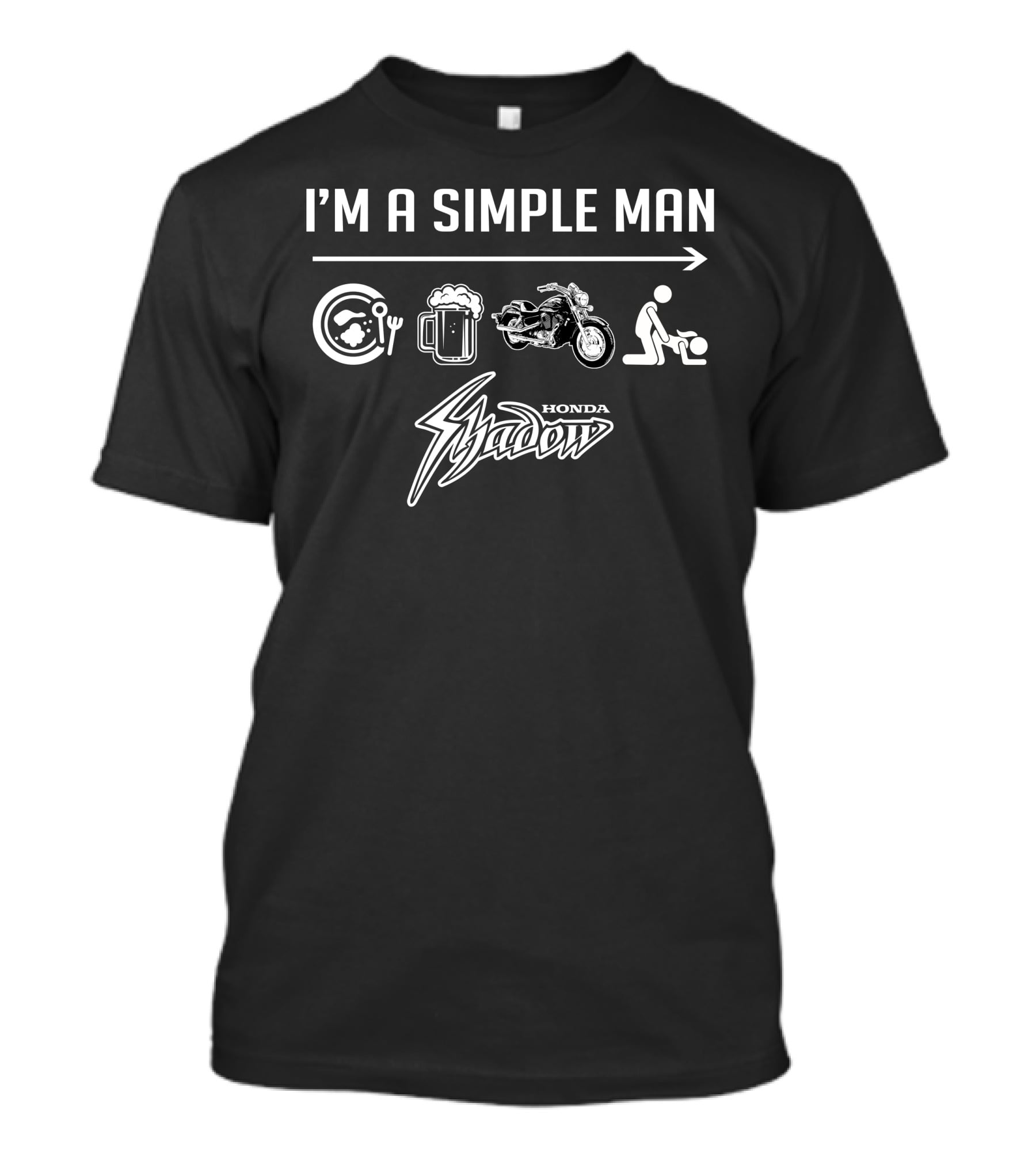 I'm A Simple Man Honda Shadow 1100 T-Shirt