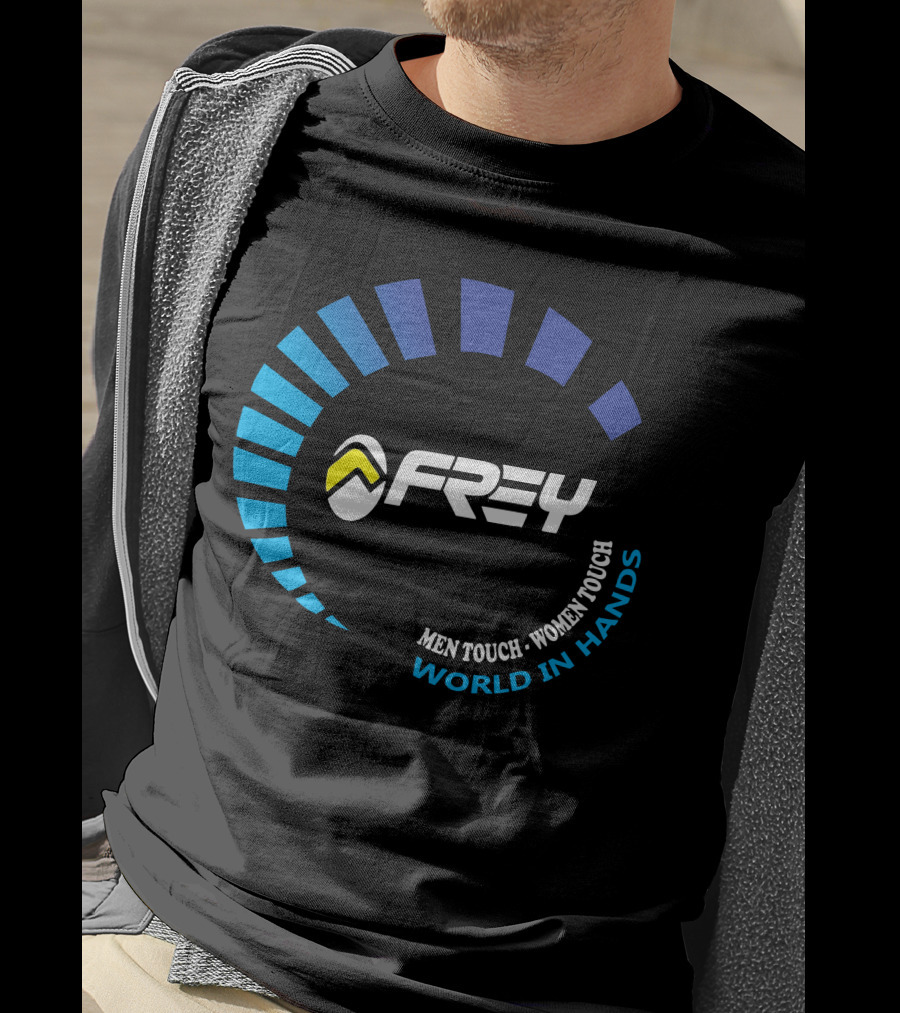 FREY Men Touch Women Touch World In Hands T-Shirt