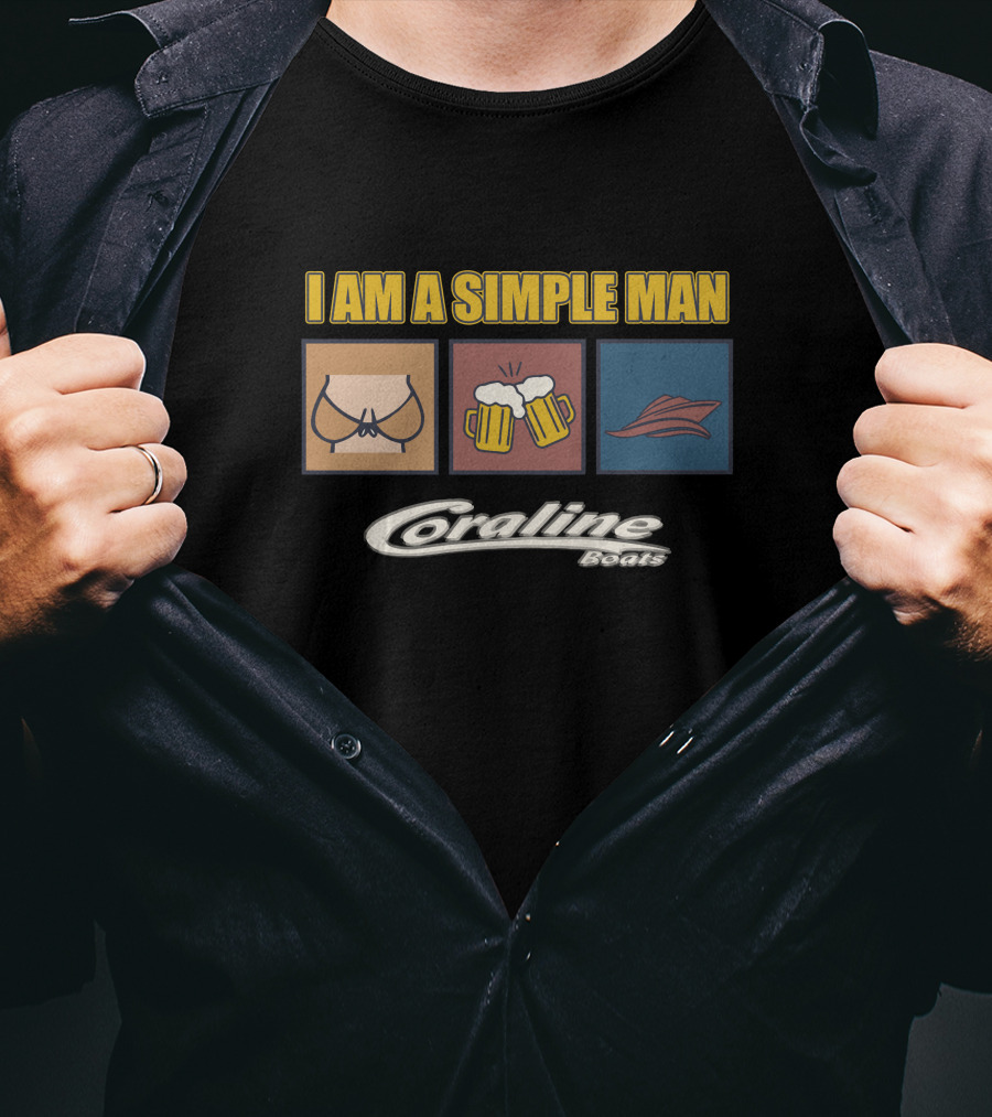 I Am A Simple Man Coraline Beats T-Shirt