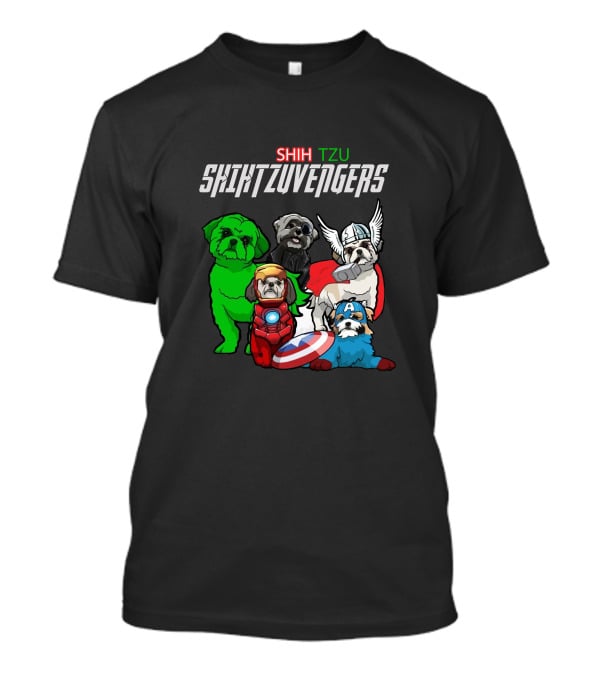 Shih Tzu Marvel Avengers Crossover T-Shirt
