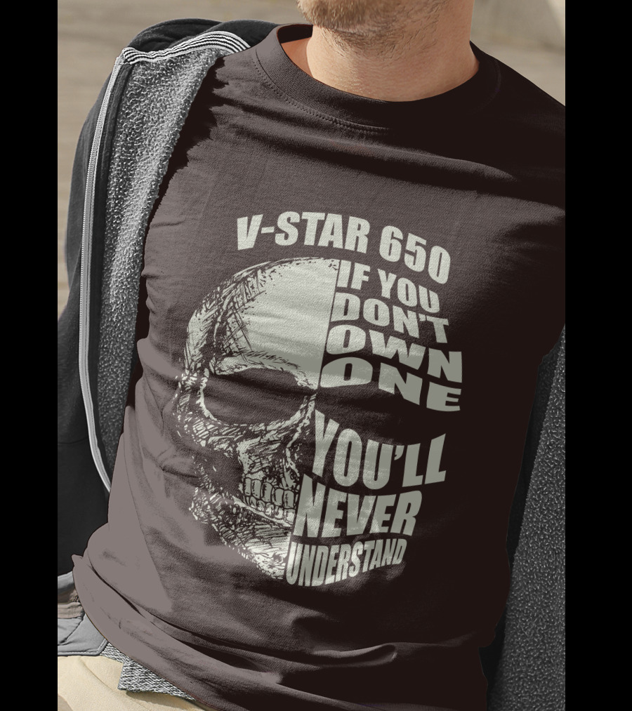 V-Star 650 If You Don't Own One You'll Never Understand Skull T-Shirt