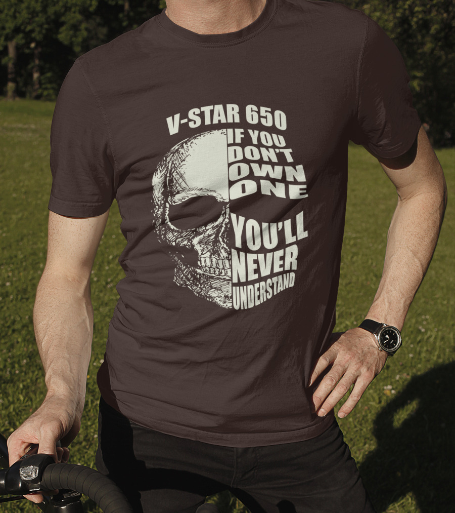 V-Star 650 If You Don't Own One You'll Never Understand Skull T-Shirt