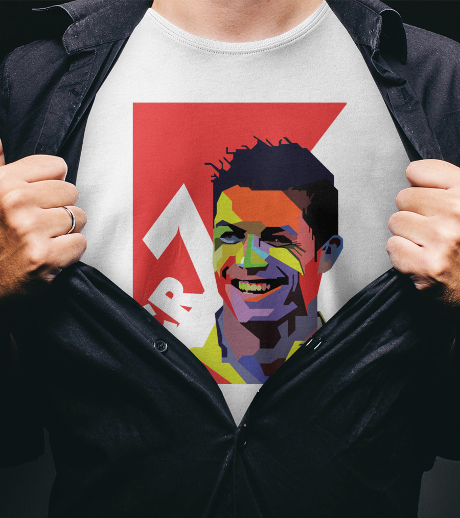 CR7 Colorful Soccer Icon T-Shirt