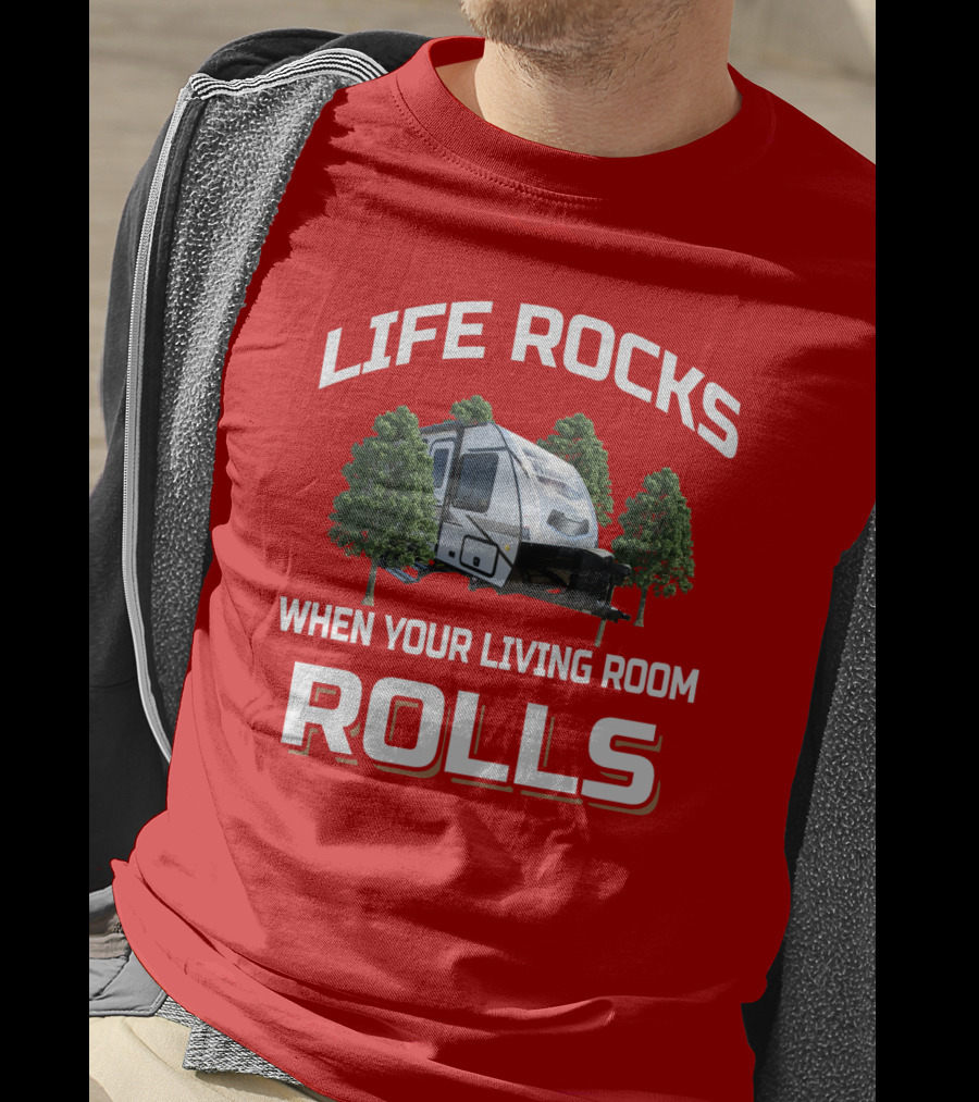 LIFE ROCKS WHEN YOUR LIVING ROOM ROLLS Micro Minnie T-Shirt