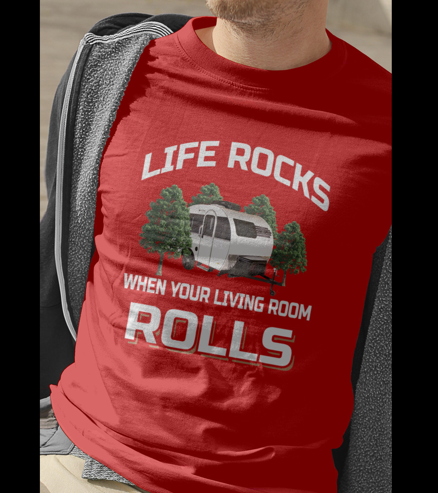 LIFE ROCKS WHEN YOUR LIVING ROOM ROLLS Little Guy Mini Max T-Shirt