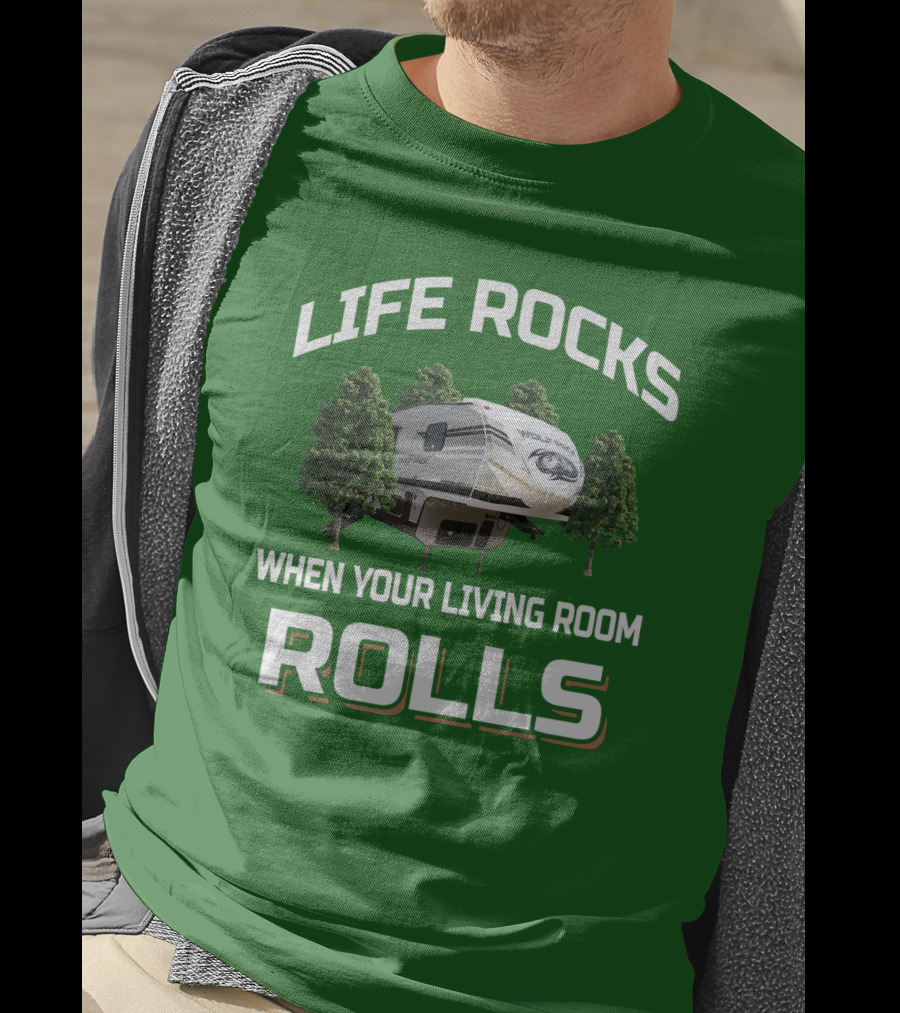 Life Rocks When Your Living Room Rolls Wolf Pack T-Shirt