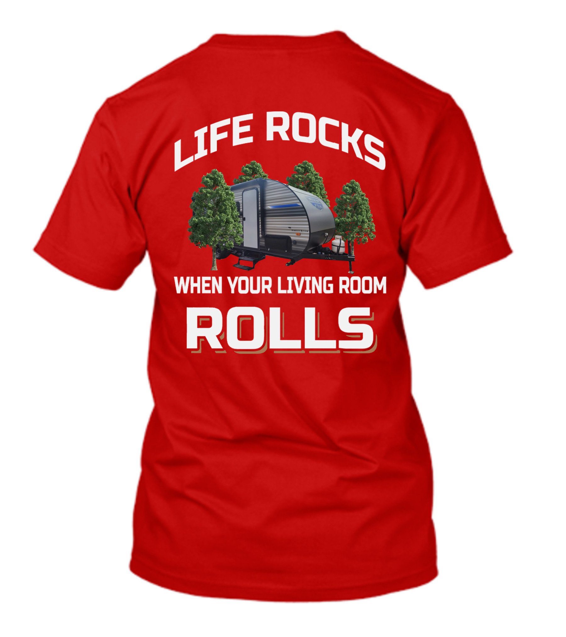 Life Rocks When Your Living Room Rolls Salem FSX 179DBK T-Shirt