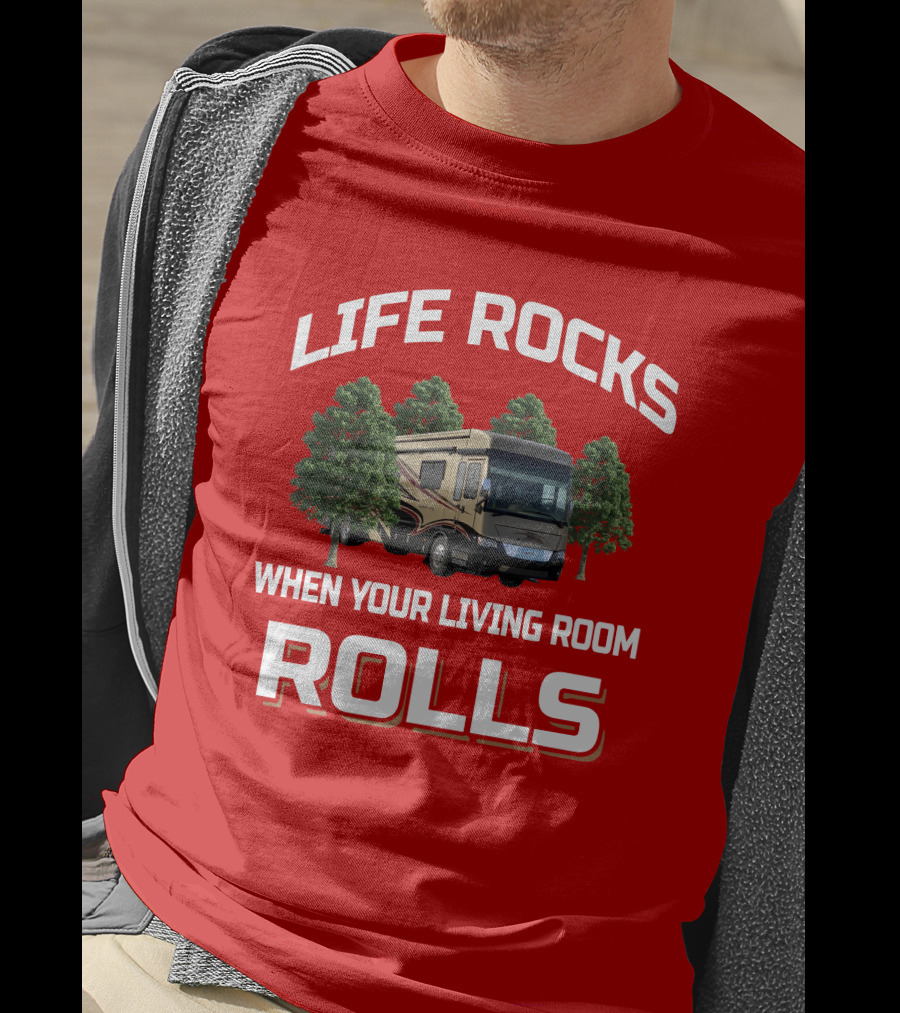 LIFE ROCKS WHEN YOUR LIVING ROOM ROLLS Nm Dutch Star T-Shirt