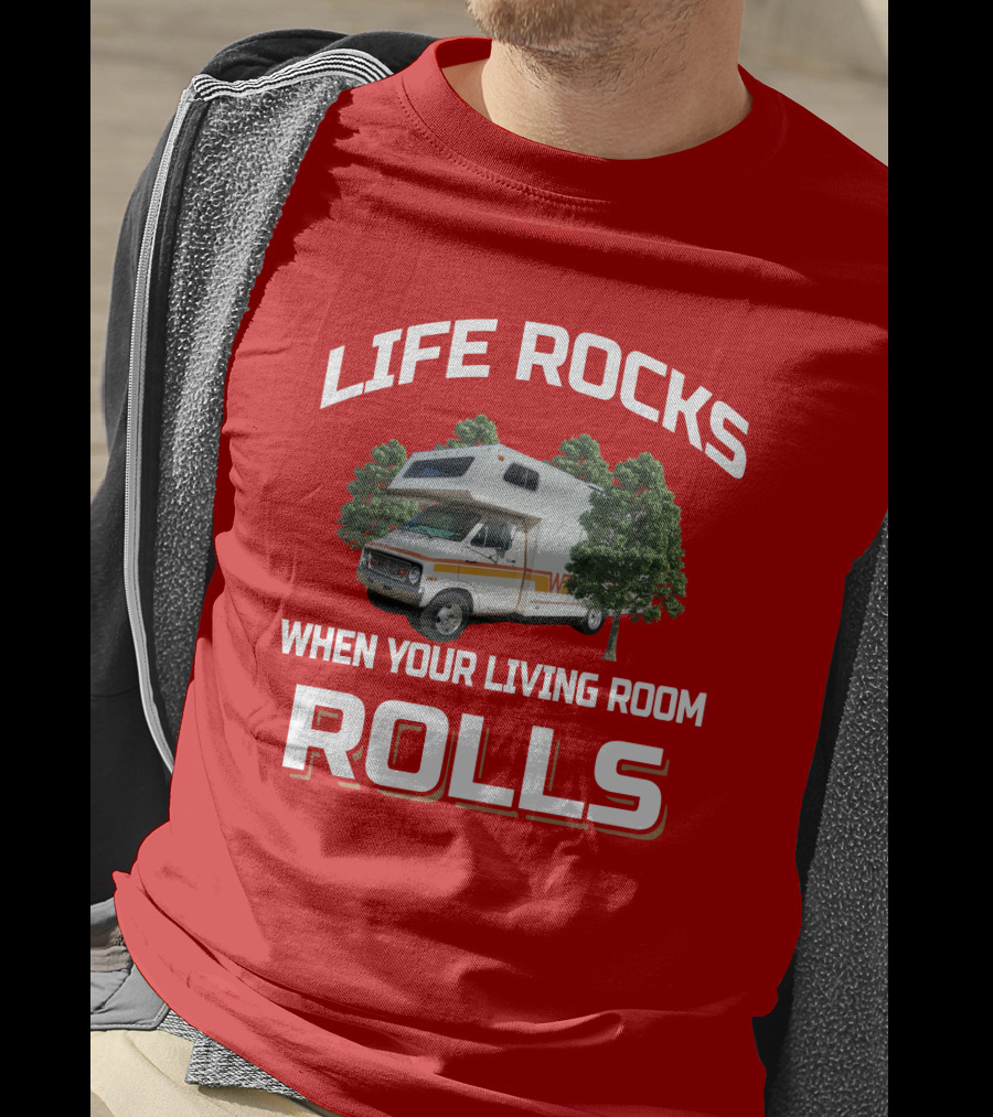 Life Rocks When Your Living Room Rolls Dodge Minnie Winnie T-Shirt