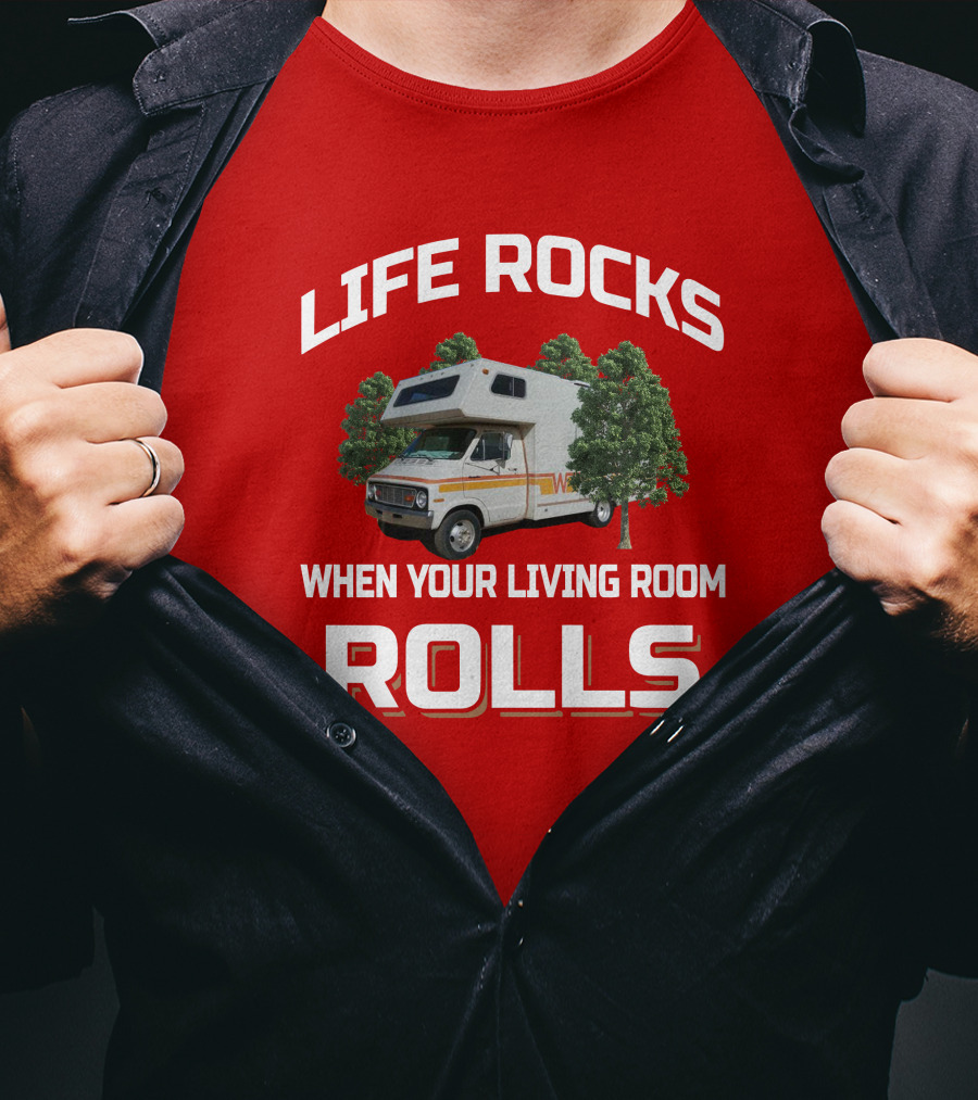 Life Rocks When Your Living Room Rolls Dodge Minnie Winnie T-Shirt
