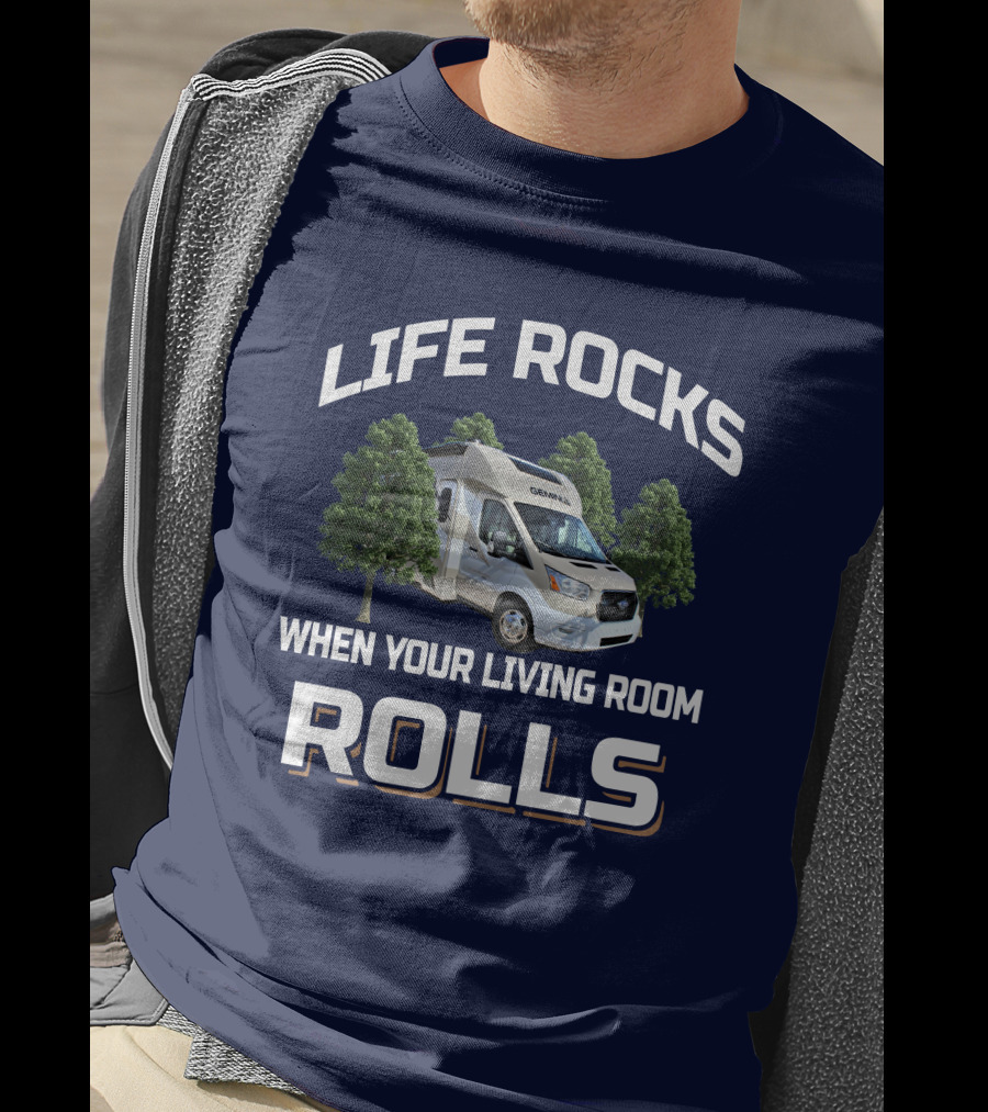 Life Rocks Gemini 23TE When Your Living Room Rolls T-Shirt