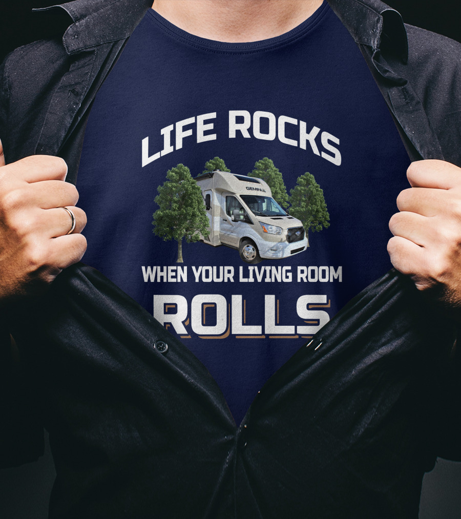 Life Rocks Gemini 23TE When Your Living Room Rolls T-Shirt
