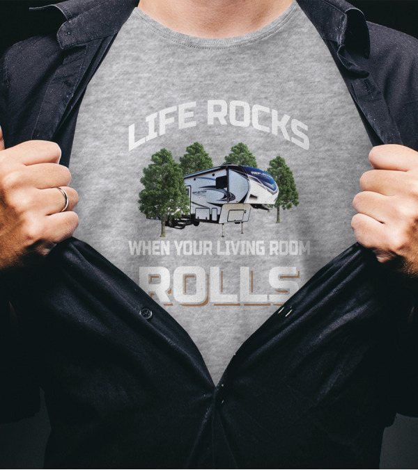 LIFE ROCKS WHEN YOUR LIVING ROOM ROLLS GD Reflection 311BHS T-Shirt
