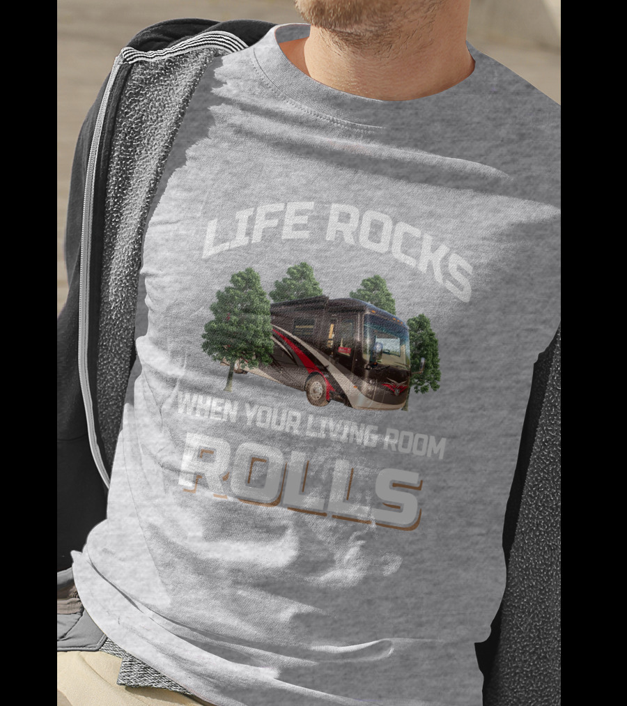 Life Rocks When Your Living Room Rolls Entegra Aspire 38M T-Shirt
