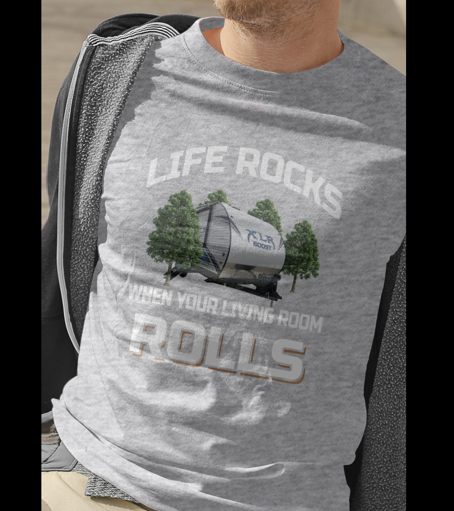 Life Rocks XLR Boost When Your Living Room Rolls T-Shirt
