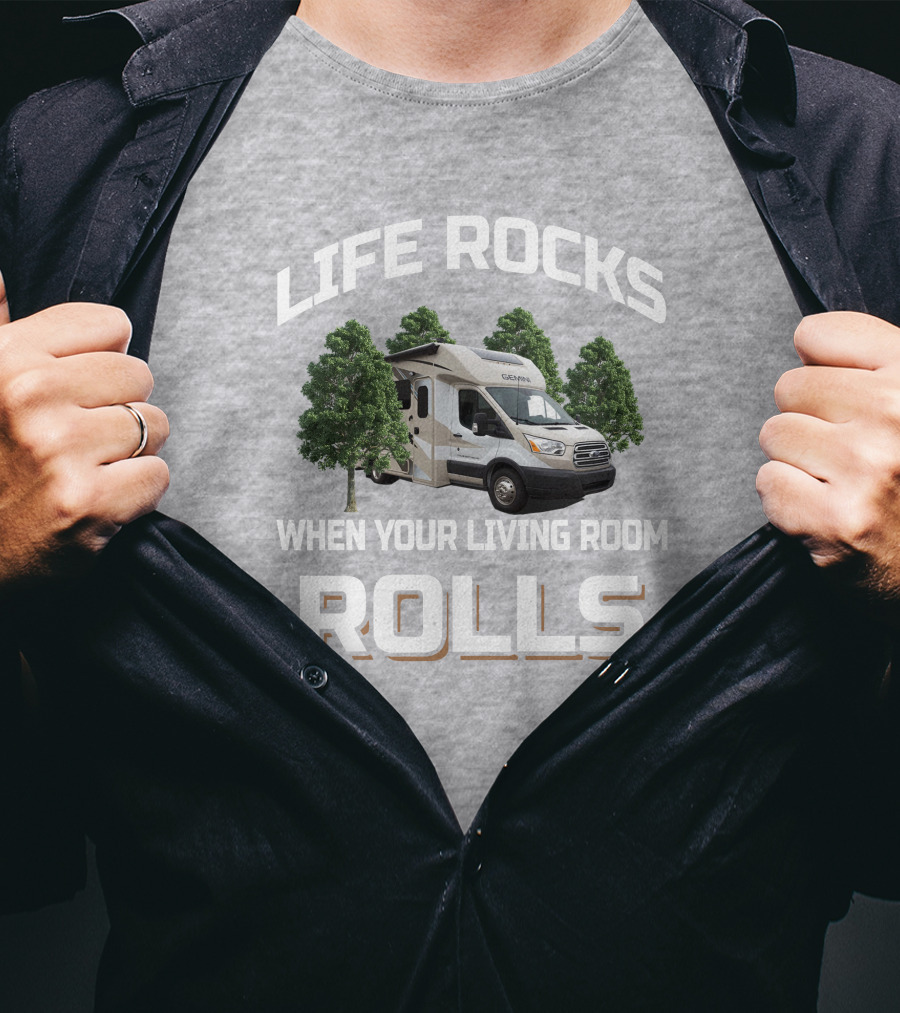 Life Rocks When Your Living Room Rolls Gemini 23Tr T-Shirt