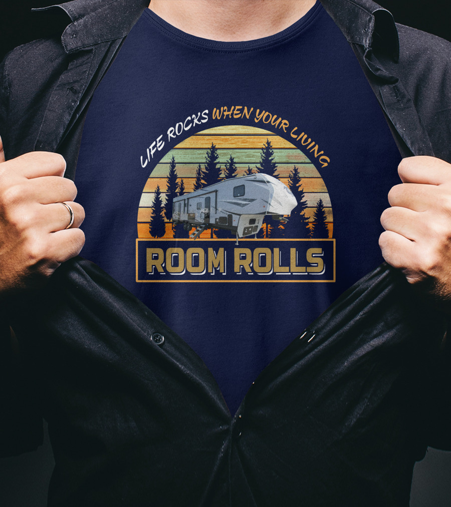 LIFE ROCKS WHEN YOUR LIVING ROOM ROLLS Wolfpack 365 Pack 16 T-Shirt