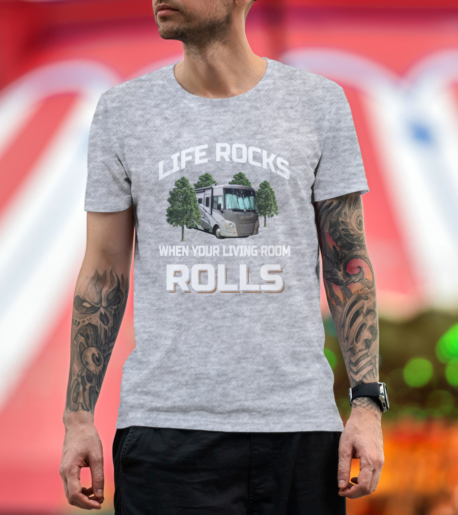 Winnebago Vista Life Rocks When Your Living Room Rolls T-Shirt