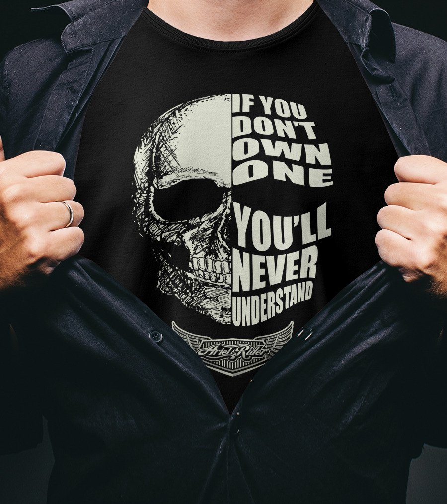 If You Don't Own One You'll Never Understand Ariel Rider Skull T-Shirt