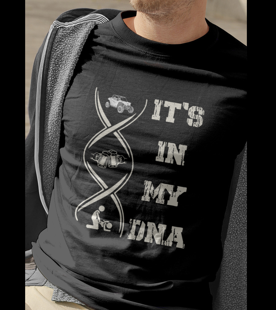 IT'S IN MY DNA Wildcat XX Jeep Beer Mechanic T-Shirt