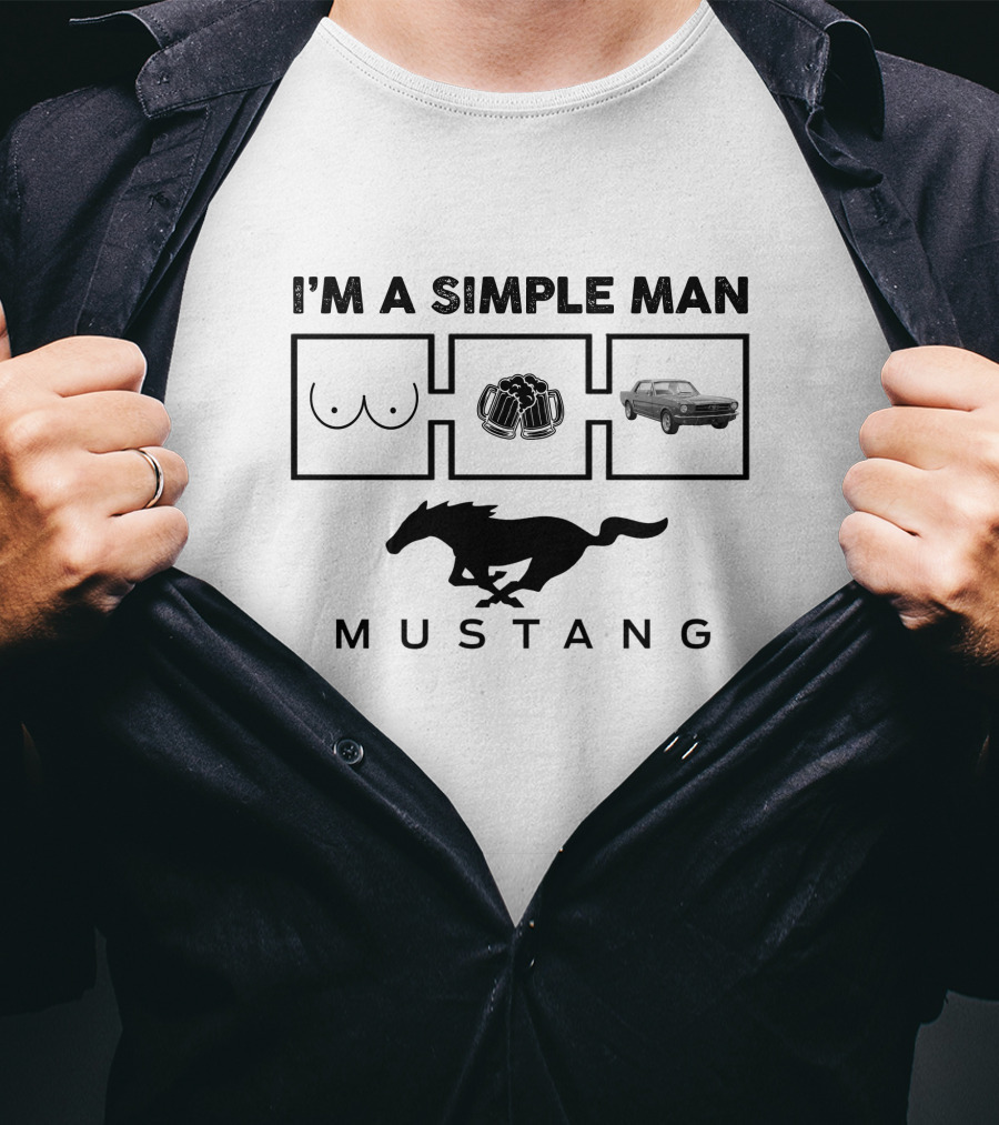 I'm A Simple Man Mustang 1965 Ford Coupe T-Shirt