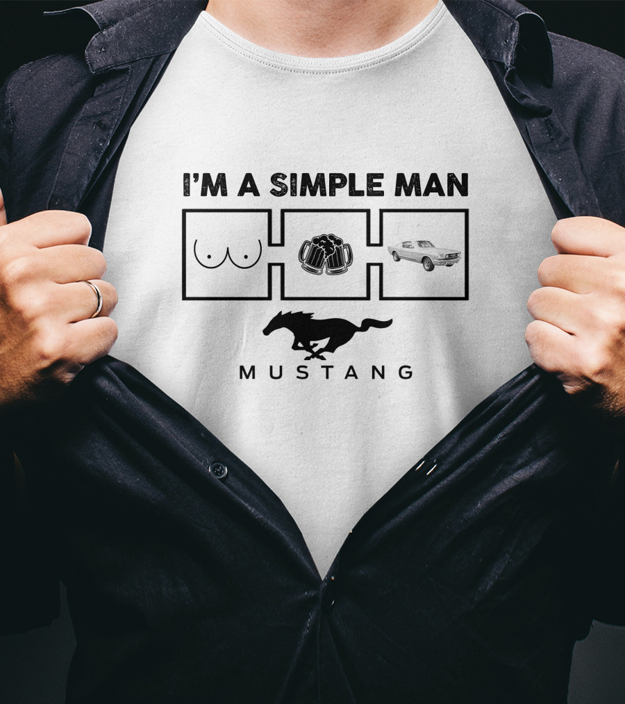 I'm A Simple Man 1965 Mustang T-Shirt