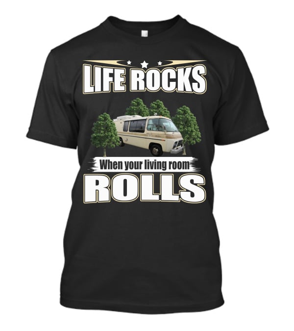 Life Rocks When Your Living Room Rolls 1976 Eleganza T-Shirt