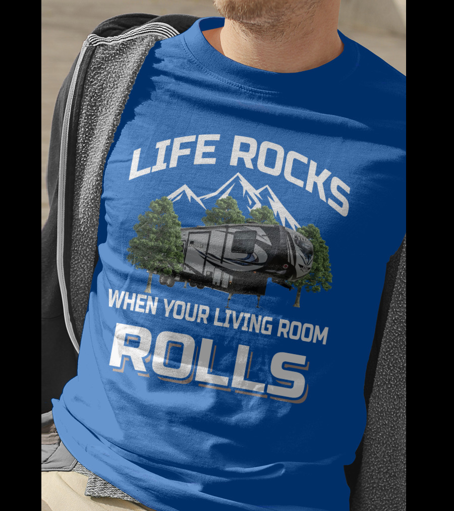 Life Rocks When Your Living Room Rolls Heartland Cyclone T-Shirt