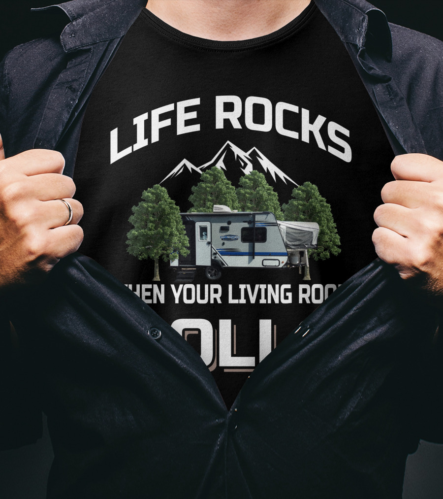 Life Rocks When Your Living Room Rolls Jayco Hybrid T-Shirt