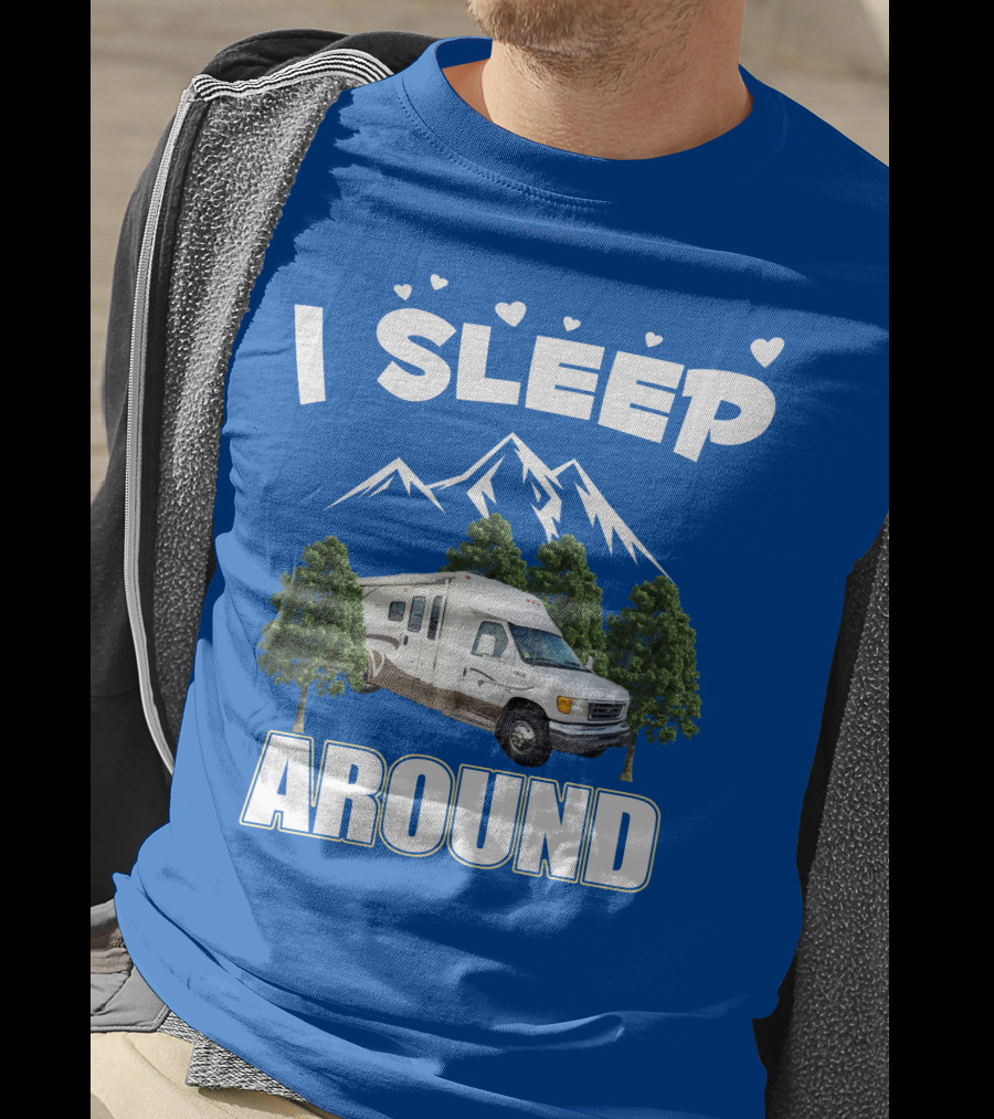I Sleep Around Winnebago Class C Motorhomes Camping Adventure T-Shirt