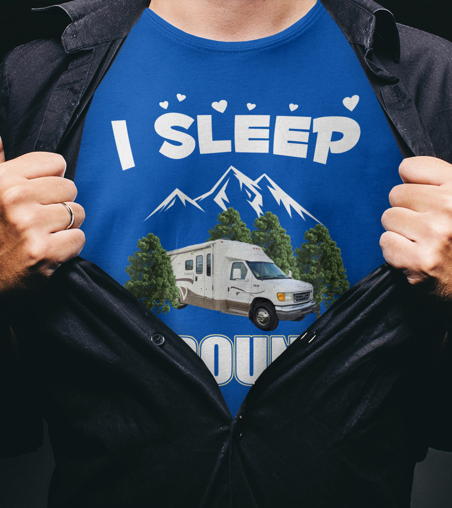 I Sleep Around Winnebago Class C Motorhomes Camping Adventure T-Shirt