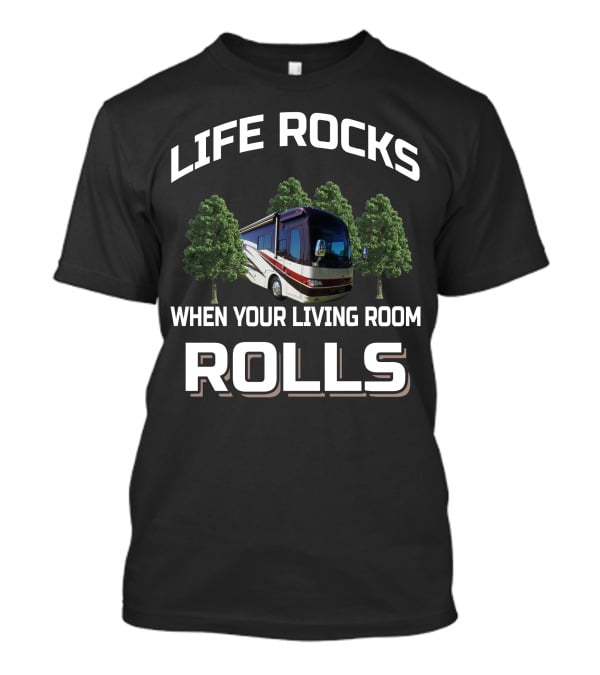 LIFE ROCKS WHEN YOUR LIVING ROOM ROLLS Beaver Contessa Rome 2009 T-Shirt