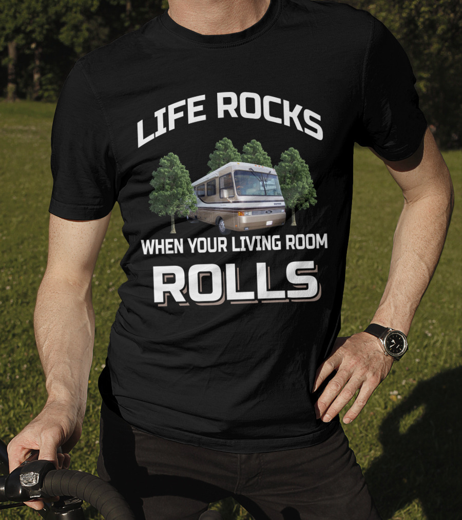 Life Rocks When Your Living Room Rolls Safari Serengeti 4006 Ivory Edition T-Shirt