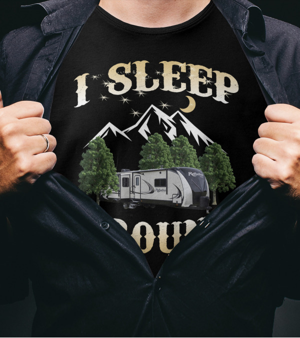 I Sleep Around Grand Design Reflection 315 RLTS Mountain And Trees T-Shirt