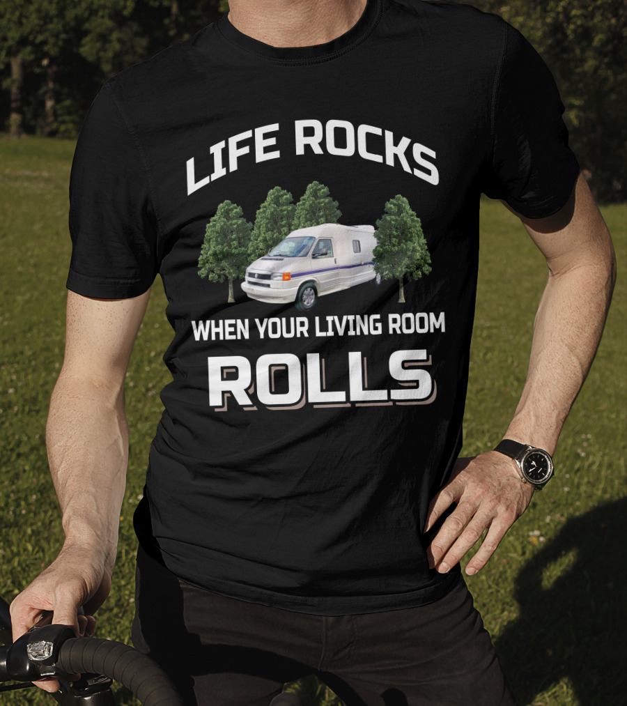 Life Rocks When Your Living Room Rolls 1995 Rialta Qd T-Shirt
