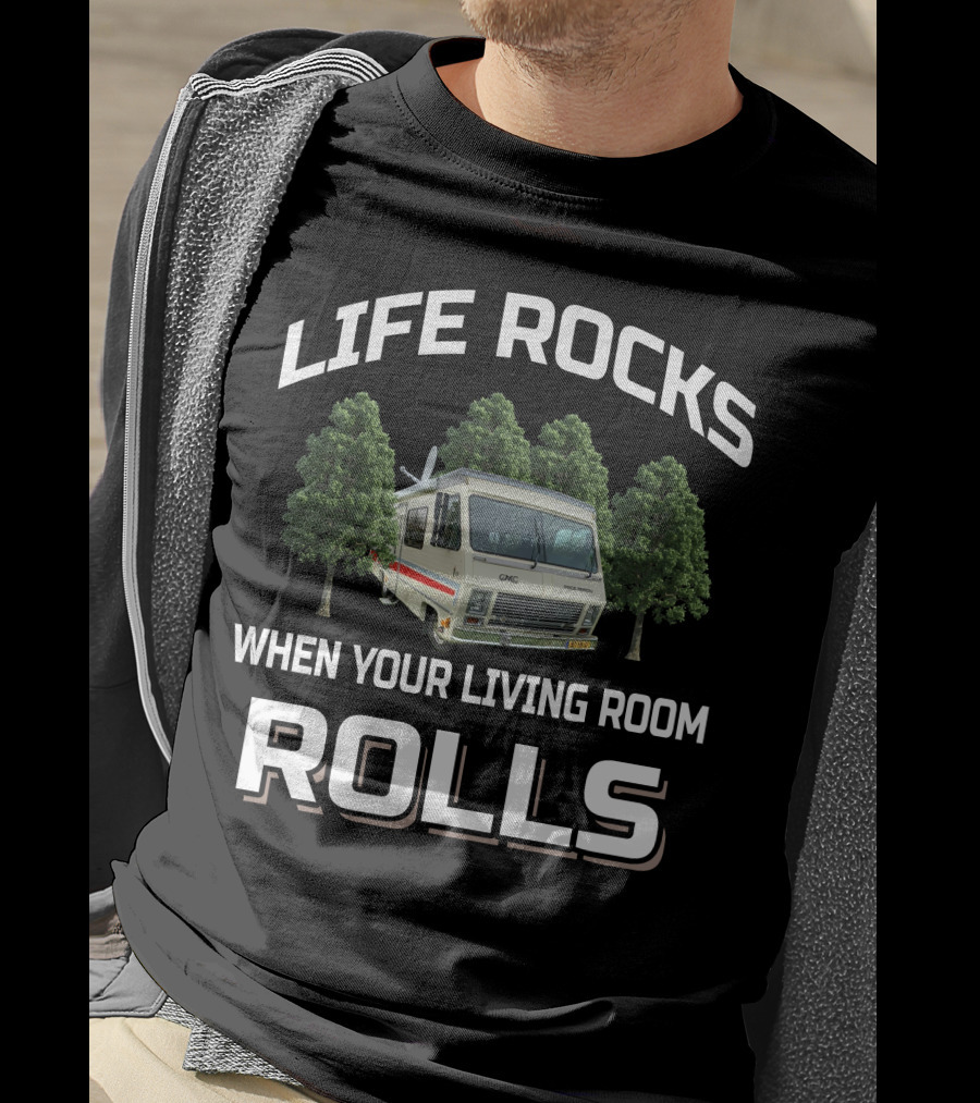 Life Rocks When Your Living Room Rolls GMC Pace Arrow 1980 T-Shirt