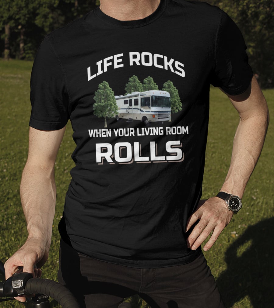 Life Rocks When Your Living Room Rolls 1997 Bounder 34J T-Shirt