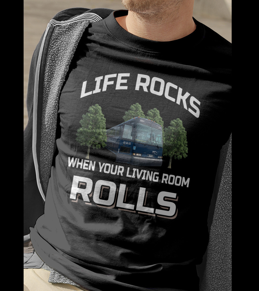 Life Rocks When Your Living Room Rolls 1996 Mci Dl3 T-Shirt