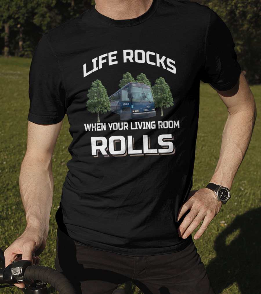 Life Rocks When Your Living Room Rolls 1996 Mci Dl3 T-Shirt