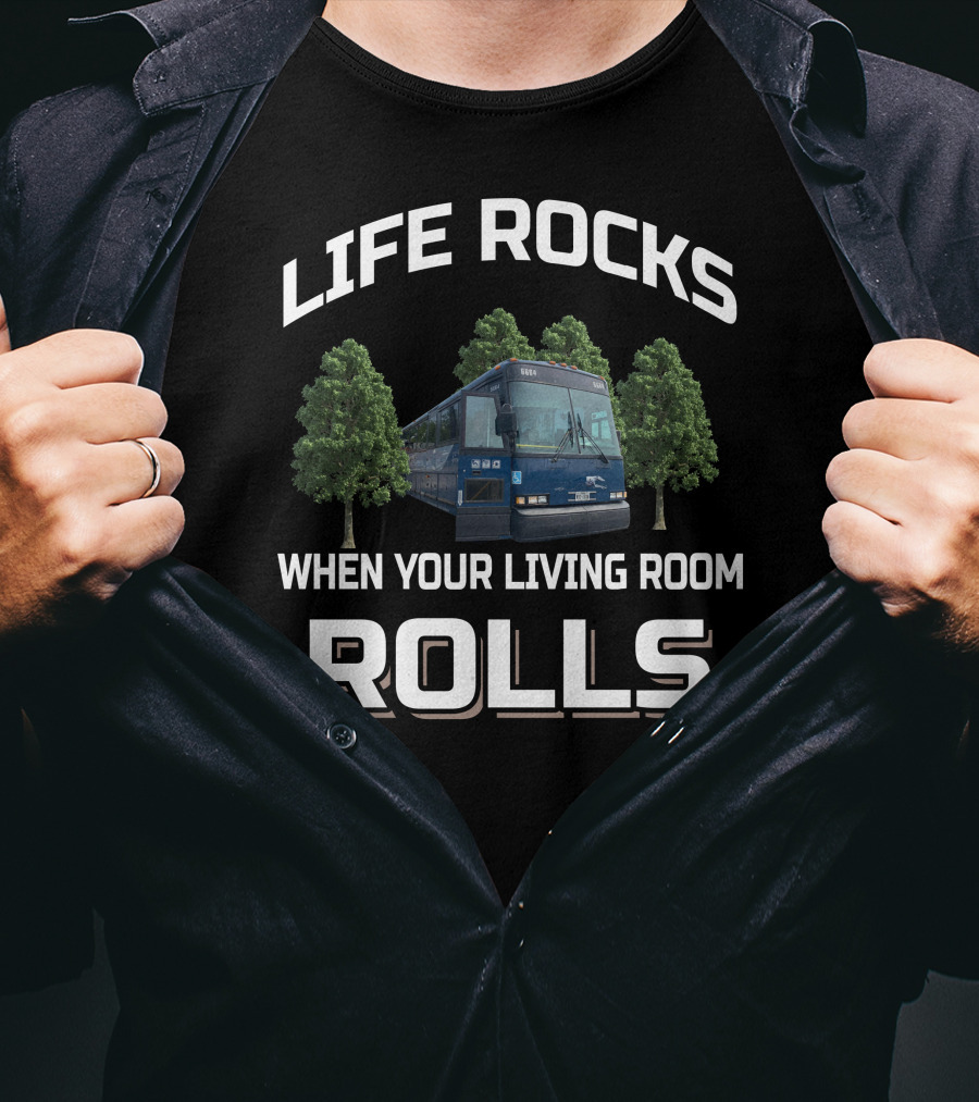 Life Rocks When Your Living Room Rolls 1996 Mci Dl3 T-Shirt